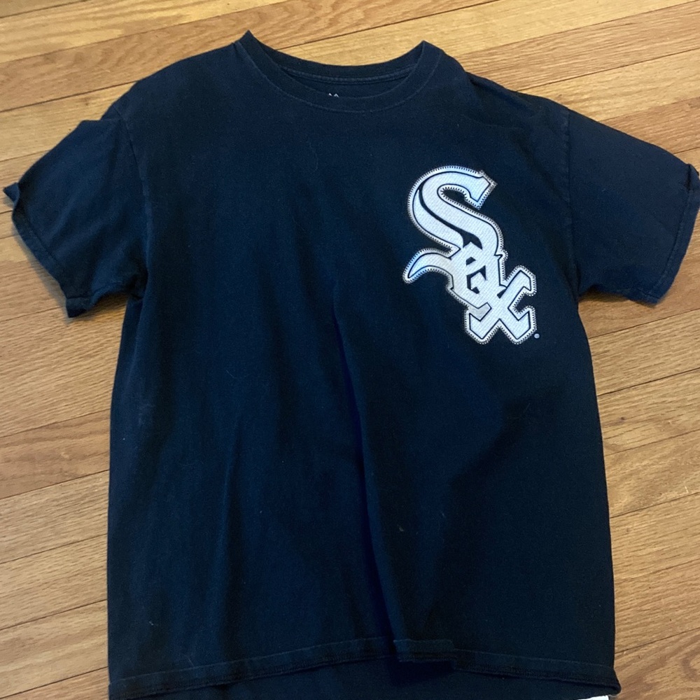 Majestic Black and Jose Abreu White Sox Jersey